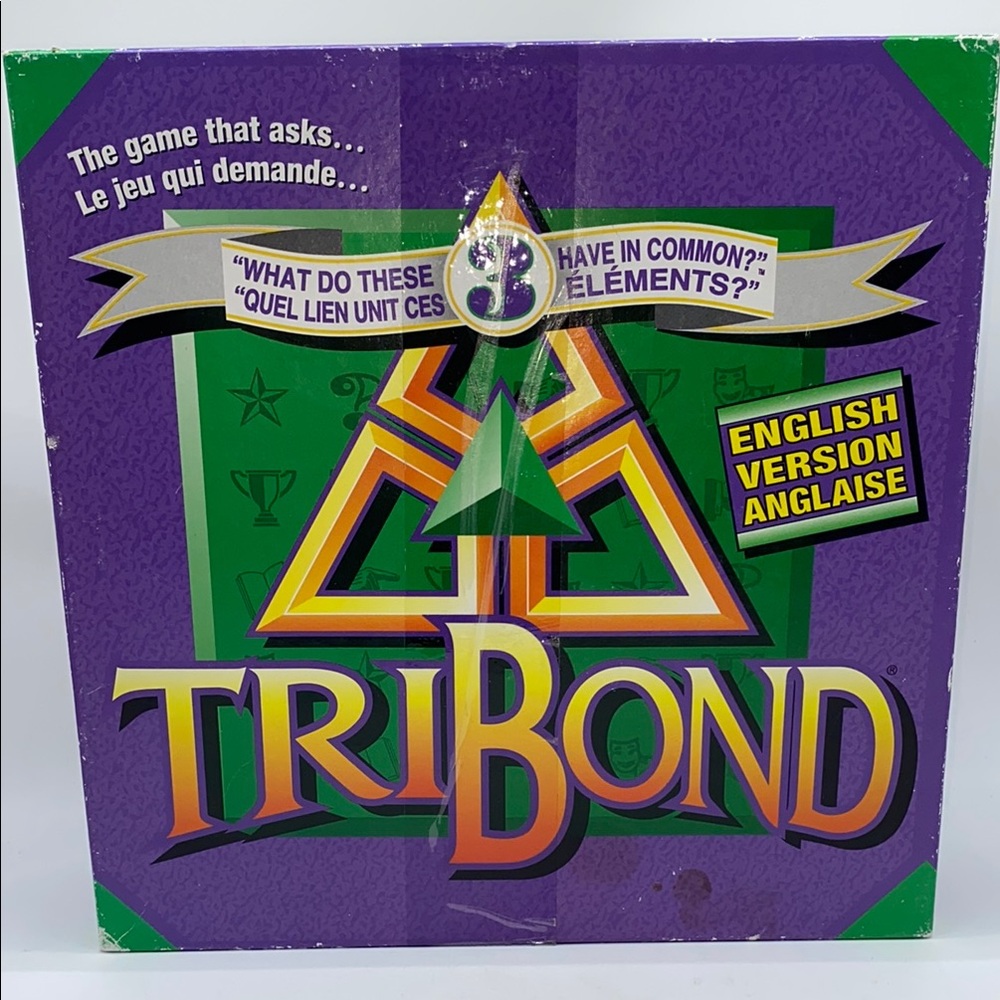 TriBond Board Game 27333 English Version Vintage